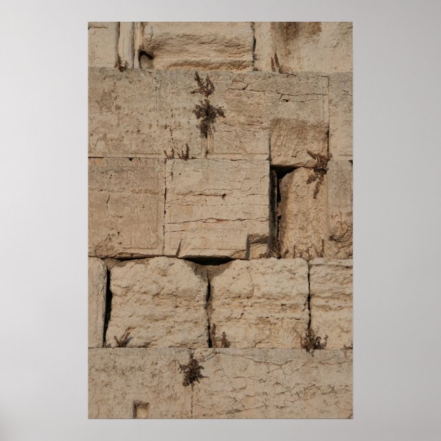 The Western Wall, Jerusalem Poster (Front)