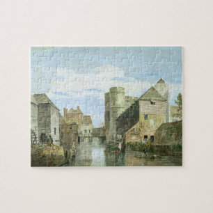 The Westgate, Canterbury (bodycolour on paper) Jigsaw Puzzle