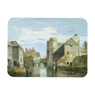 The Westgate, Canterbury (bodycolour on paper) Magnet