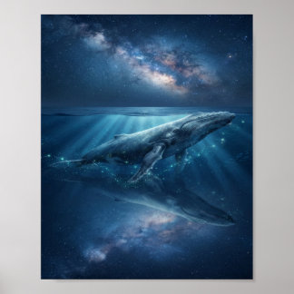 The Whale Beneath the Stars Poster