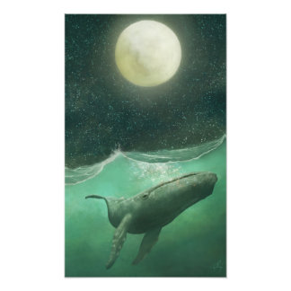 The Whale & the Moon Photo Print