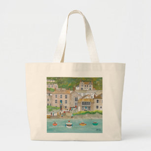 The Wharf at Mousehole Large Tote Bag