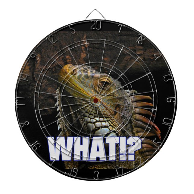 The What!? Iguana Dartboard (Front)
