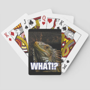 The What!? Iguana Playing Cards