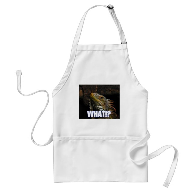 The What!? Iguana Standard Apron (Front)