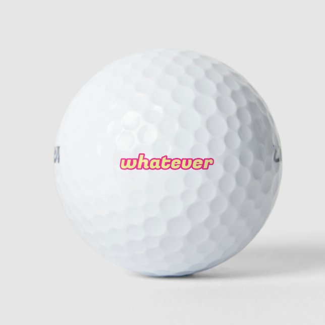 The 'Whatever' Art Golf Balls (Front)