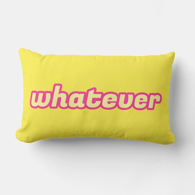 The 'Whatever' Art Lumbar Cushion (Front)