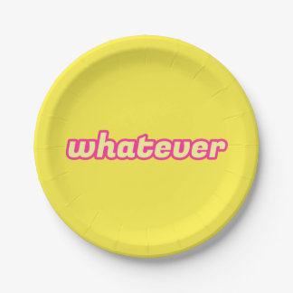 The 'Whatever' Art Paper Plate