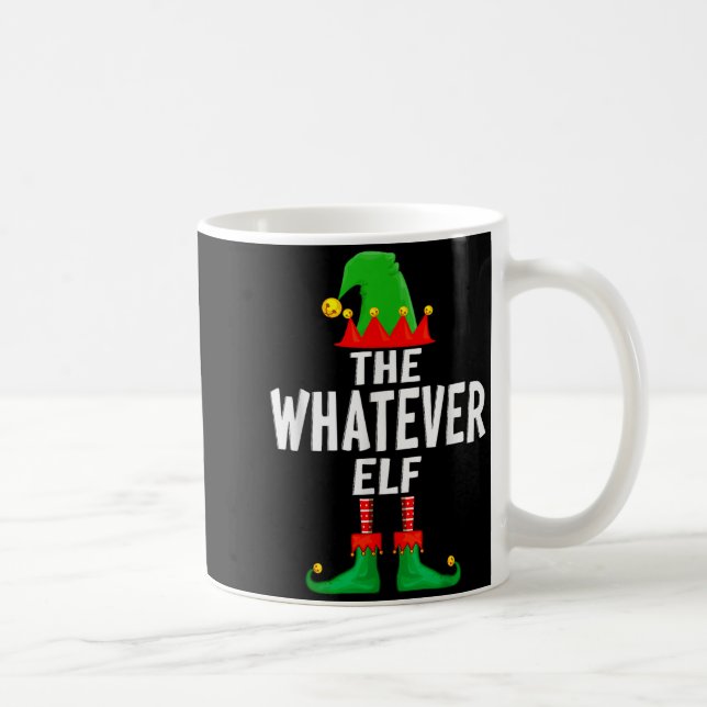 The Whatever Elf Matching Family Christmas  Coffee Mug (Right)