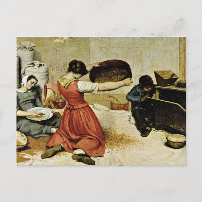 The Wheat Sifters, fine art, Postcard (Front)