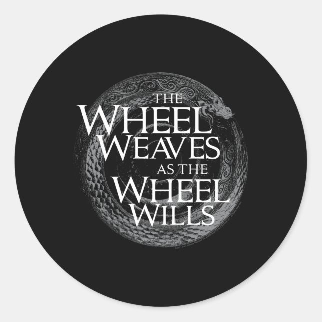 The Wheel Of Time The Wheel Weaves Classic Round Sticker (Front)