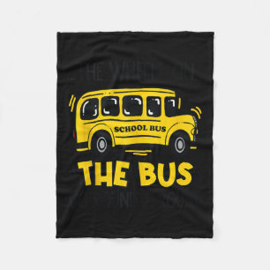 The Wheels On The Bus Toddler Kids Back To School  Fleece Blanket