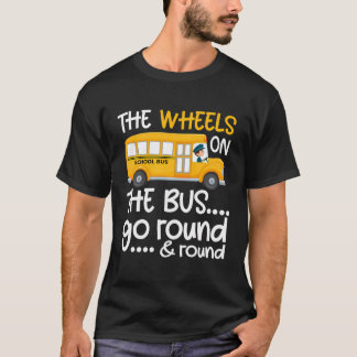 The Wheels On The Bus Toddler Kids Back To School T-Shirt