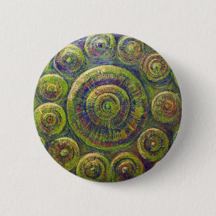 The Wheels (religious geometric symbolism) 6 Cm Round Badge