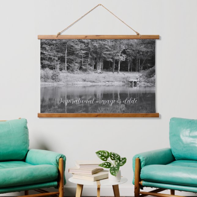 The Whimsical Old Swimming Hole and Fishing Dock Hanging Tapestry (Living Room)