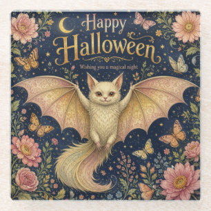 The Whimsical Winged Familiar Glass Coaster