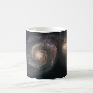 The Whirlpool Galaxy M51 & Companion in Space Coffee Mug