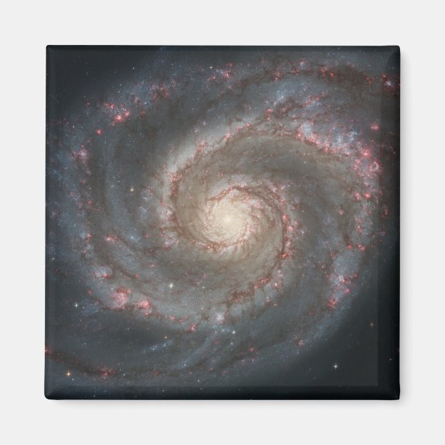 The Whirlpool Galaxy M51 & Companion in Space Magnet (Front)