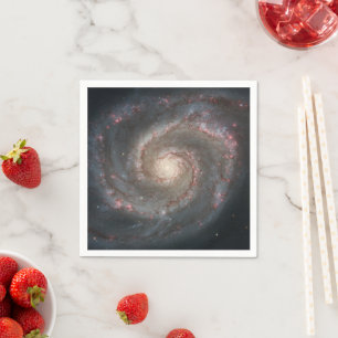 The Whirlpool Galaxy M51 & Companion in Space Napkin