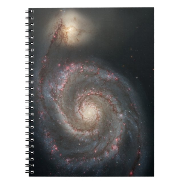 The Whirlpool Galaxy M51 & Companion in Space Notebook (Front)