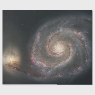 The Whirlpool Galaxy M51 & Companion in Space Wrapping Paper
