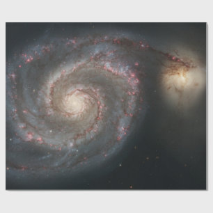 The Whirlpool Galaxy M51 & Companion in Space Wrapping Paper