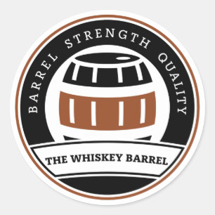 The Whiskey Barrel Round Sticker