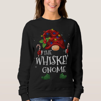 The Whiskey Gnome Buffalo Plaid Christmas Tree Lig Sweatshirt