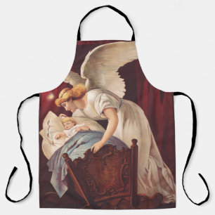 The whisper of angel near the cradle apron