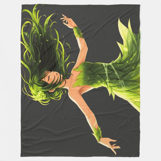 The Whisper of the Wind Fleece Blanket (Front)