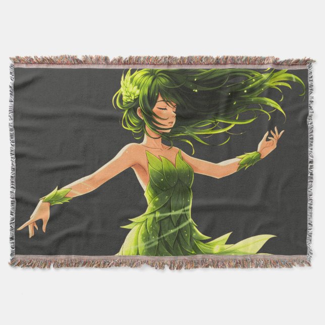 The Whisper of the Wind Throw Blanket (Front)