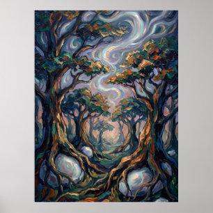 The Whispering Pillars of Aethel Poster