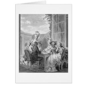 The Whist Party, 1783, engraved by Jean Dambrun (1
