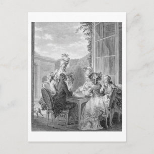 The Whist Party, 1783, engraved by Jean Dambrun (1 Invitation Postcard