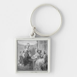 The Whist Party, 1783, engraved by Jean Dambrun (1 Key Ring