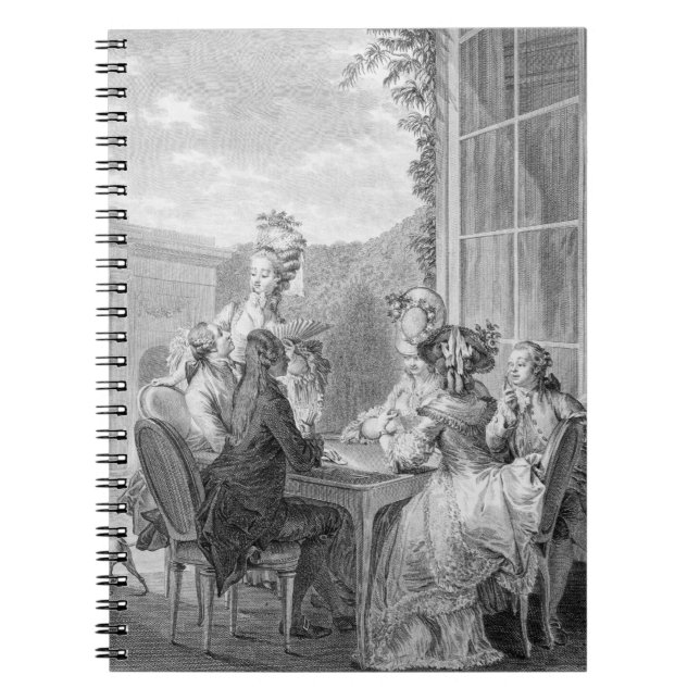 The Whist Party, 1783, engraved by Jean Dambrun (1 Notebook (Front)