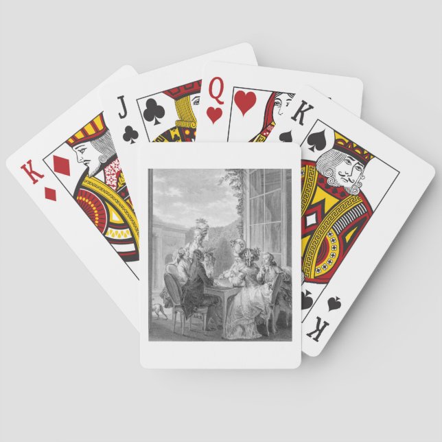 The Whist Party, 1783, engraved by Jean Dambrun (1 Playing Cards (Back)
