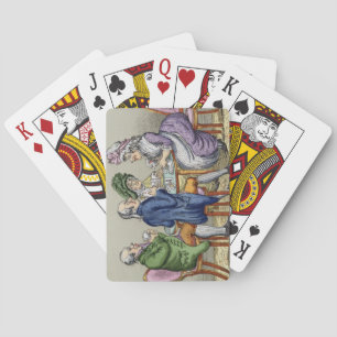The Whist Party (colour litho) Playing Cards