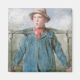 The Whistling Farm-Hand, 19th century (w/c and bod Magnet