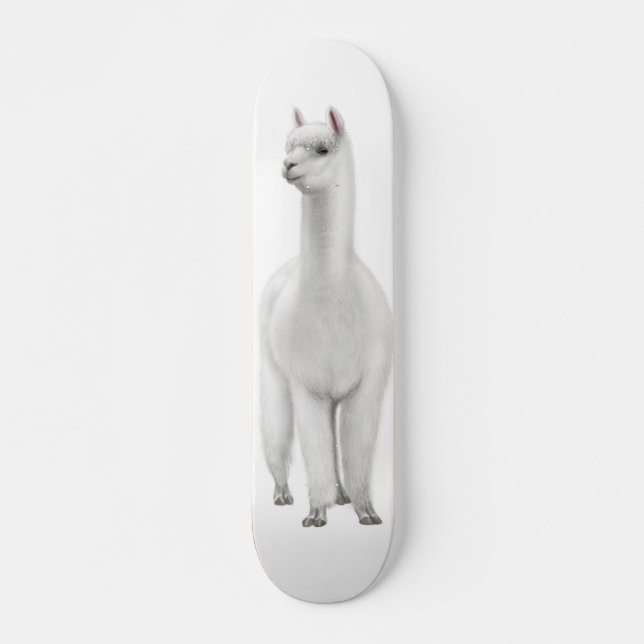 The White Alpaca Skateboard (Front)