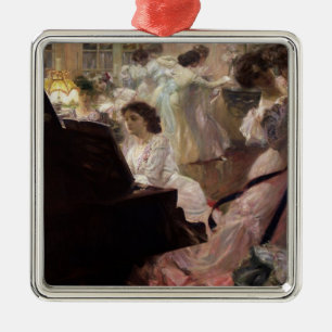 The White Ball, 1903 Metal Ornament