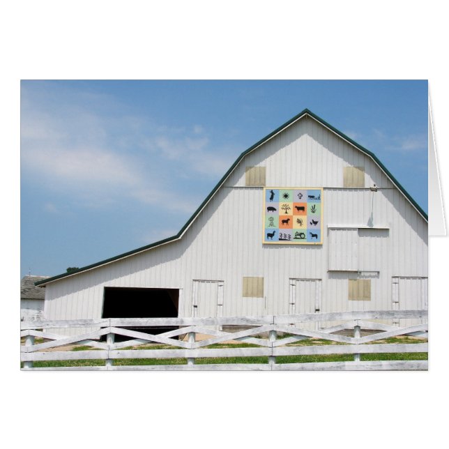The White Barn with a Quilt (Front Horizontal)