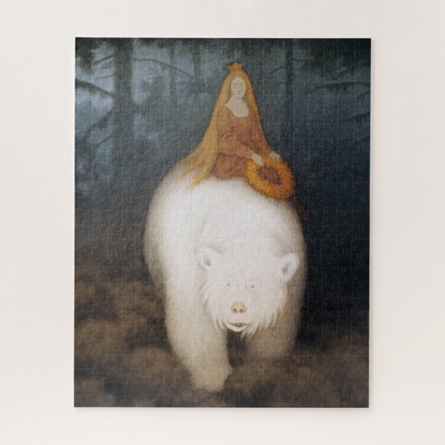 “The White Bear” by Theodor Kittelsen Jigsaw Puzzle (Vertical)