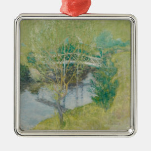 The White Bridge, c.1895 (oil on canvas) Metal Ornament