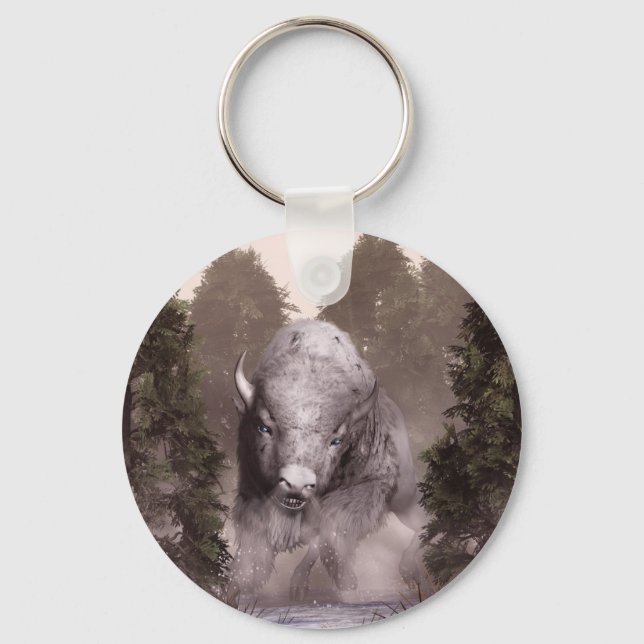 The White Buffalo Key Ring (Front)