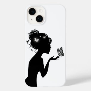 The White Butterfly Woman Case-Mate iPhone 14 Case