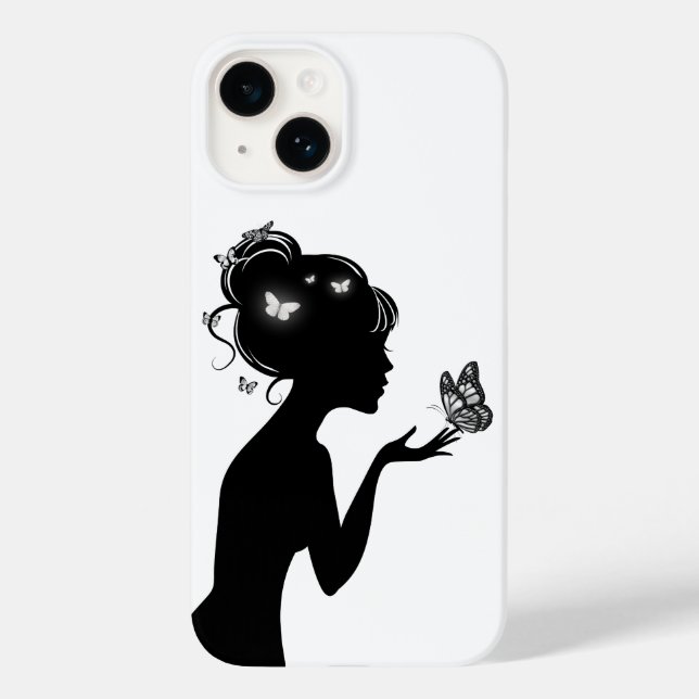 The White Butterfly Woman Case-Mate iPhone Case (Back)