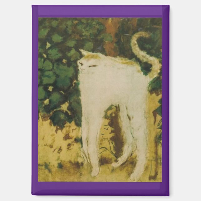 The White Cat, Bonnard,  Magnet (Front)
