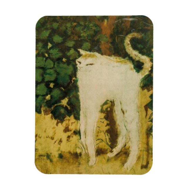 The White Cat by Bonnard Magnet (Vertical)