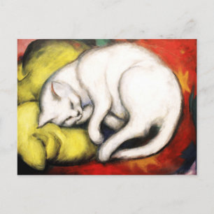 The White Cat painting by Franz Marc Postcard